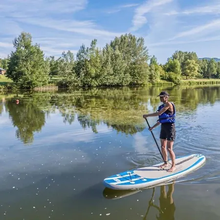 Zecamping Dog Friendly Piscine Chauffee Et Restaurant Bord De Riviere 샬레 Banassac